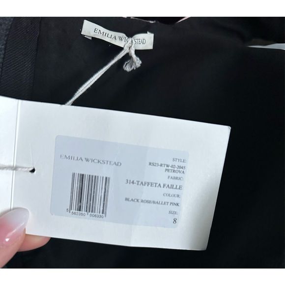 Emilia Wickstead Petrova Floral V-Neck Midi-Dress US 8 $1920 - Picture 13 of 13